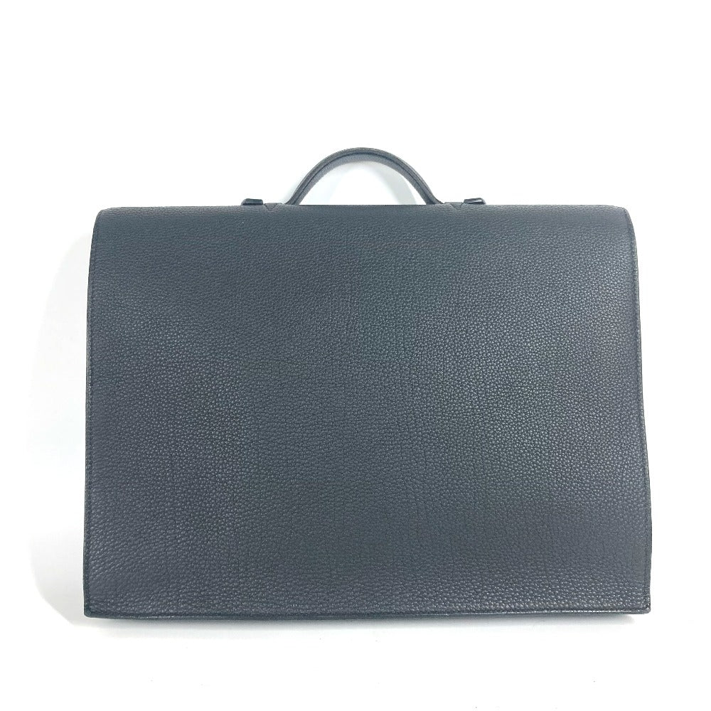 HERMES Business bag Togo black Briefcase Sac Adepeche 38 mens Used