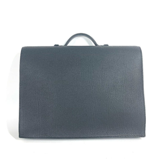 HERMES Business bag Togo black Briefcase Sac Adepeche 38 mens Used