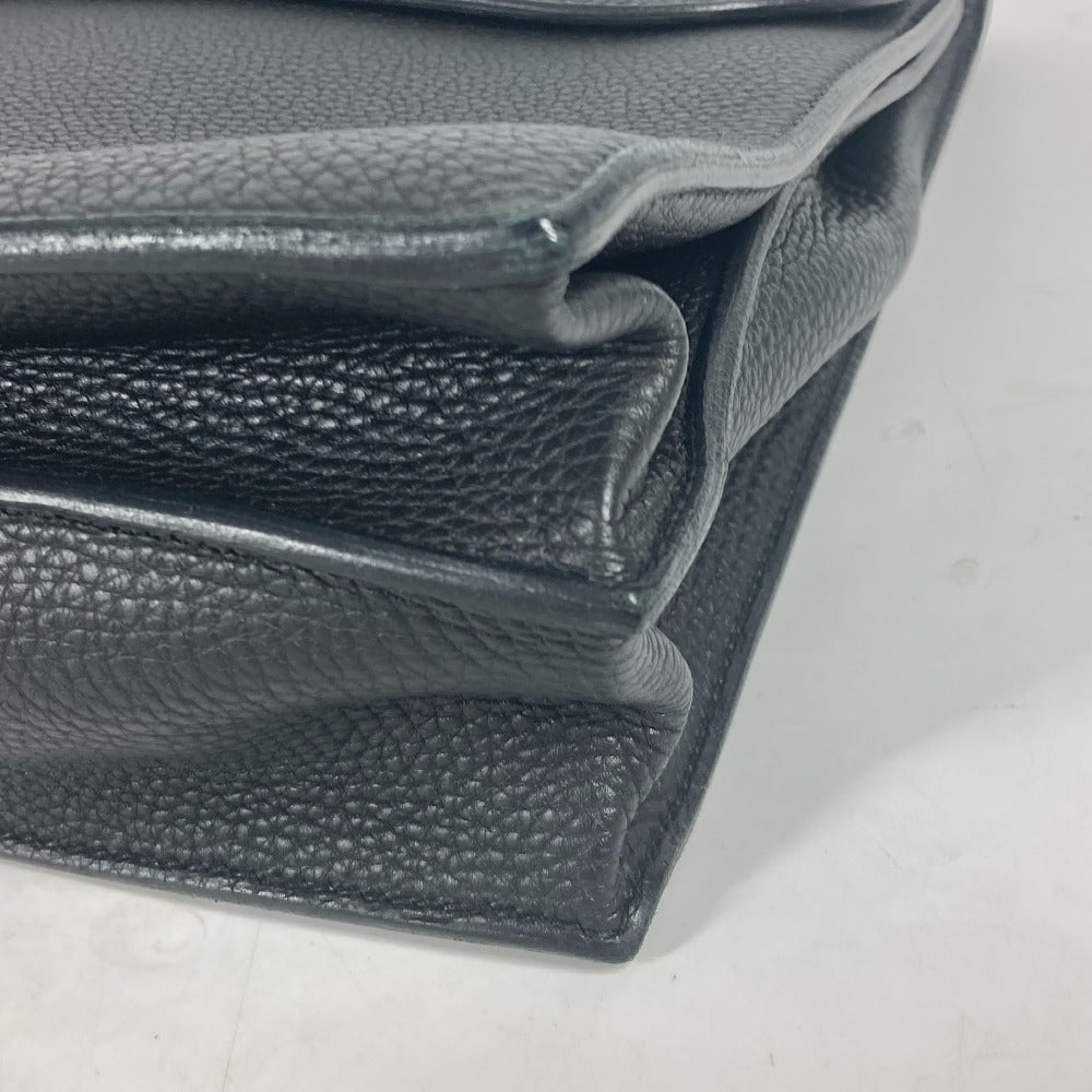 HERMES Business bag Togo black Briefcase Sac Adepeche 38 mens Used
