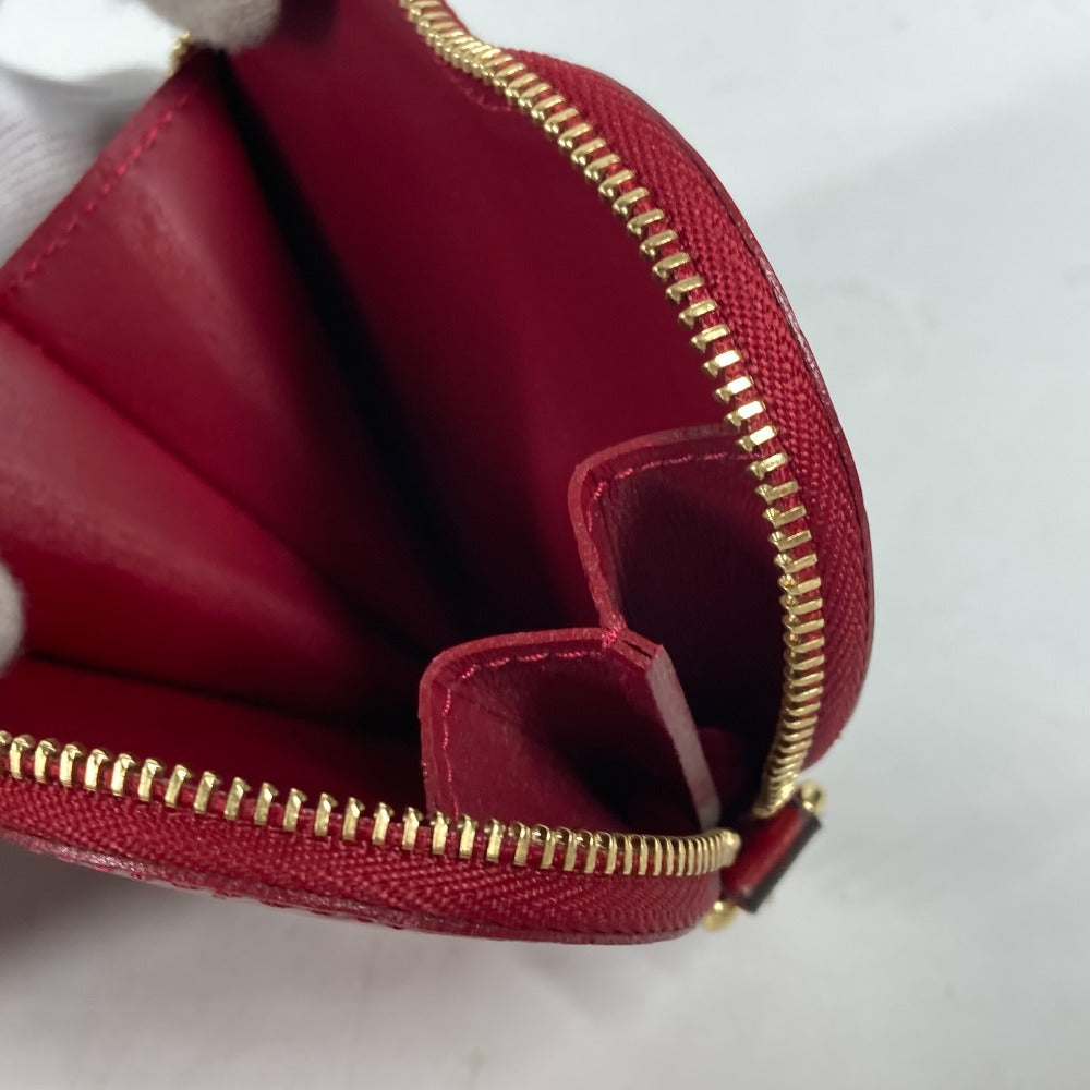 LOUIS VUITTON Coin case M93562 Monogram Vernis Canvas Red Monogram Vernis Porto Mon Coeur Women Used