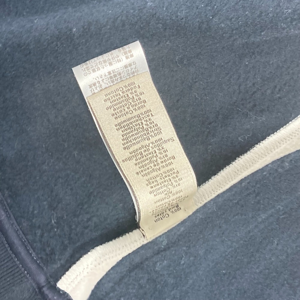 HERMES Jacket cotton gray Bicolor serie logo Teddy Blouson Stadium Jumper mens XXL Used