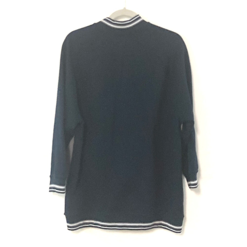 HERMES Jacket cotton gray Bicolor serie logo Teddy Blouson Stadium Jumper mens XXL Used