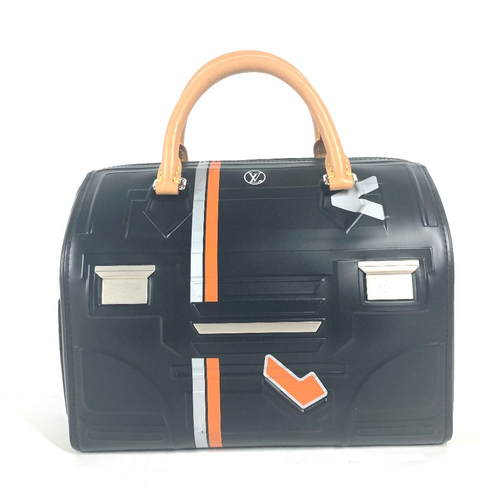 LOUIS VUITTON Handbag leather black Space Collection Speedy 25 mens Used