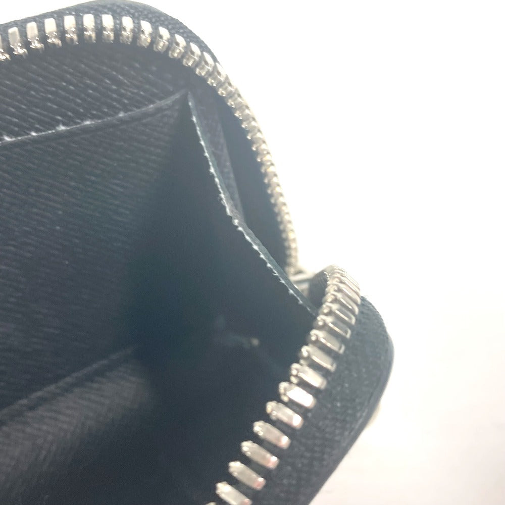 LOUIS VUITTON Coin case M63375 Taiga Leather black Taiga Portemonejour unisex(Unisex) Used