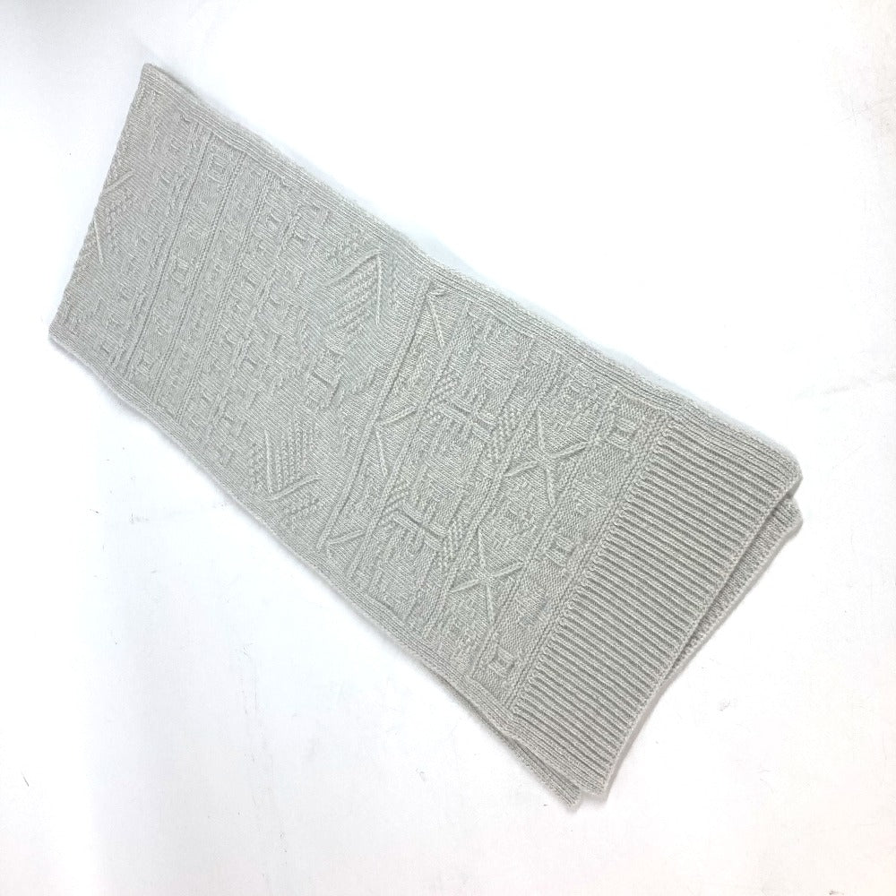 HERMES Scarf Wool, Cashmere Light gray type Autumn/Winter 2023 Collection Couleur en coeur