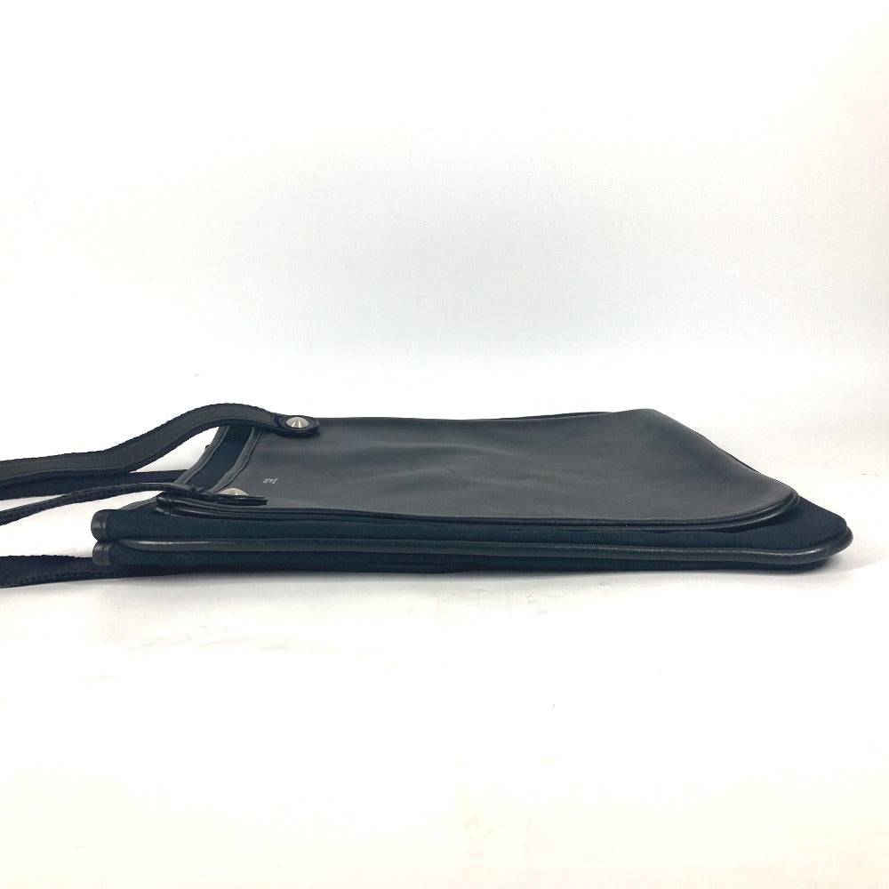 HERMES Shoulder Bag leather black Mrs. hippies