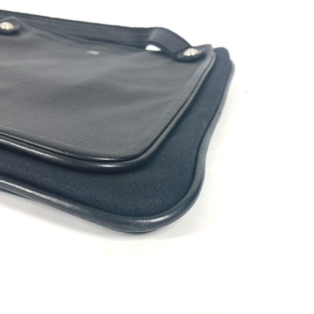 HERMES Shoulder Bag leather black Mrs. hippies