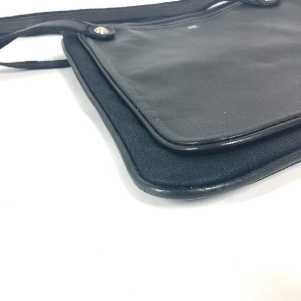 HERMES Shoulder Bag leather black Mrs. hippies