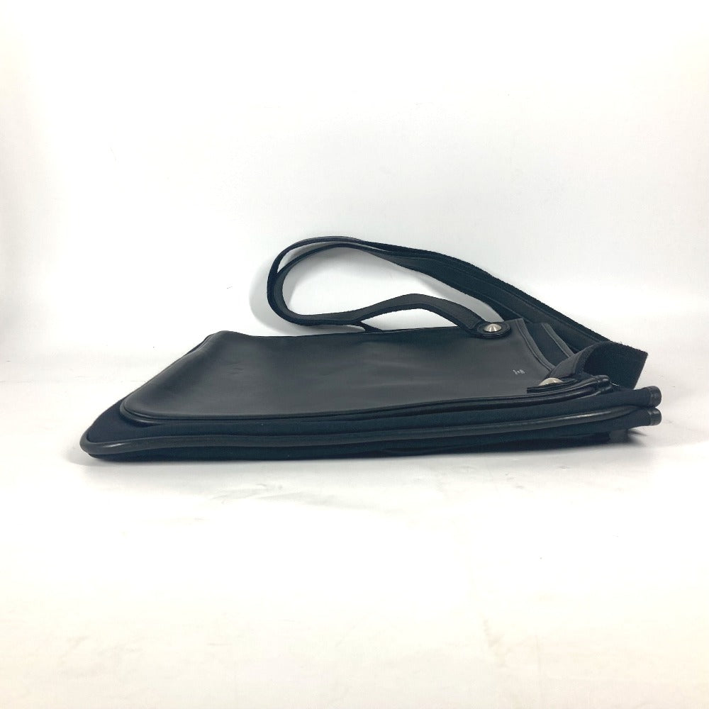 HERMES Shoulder Bag leather black Mrs. hippies