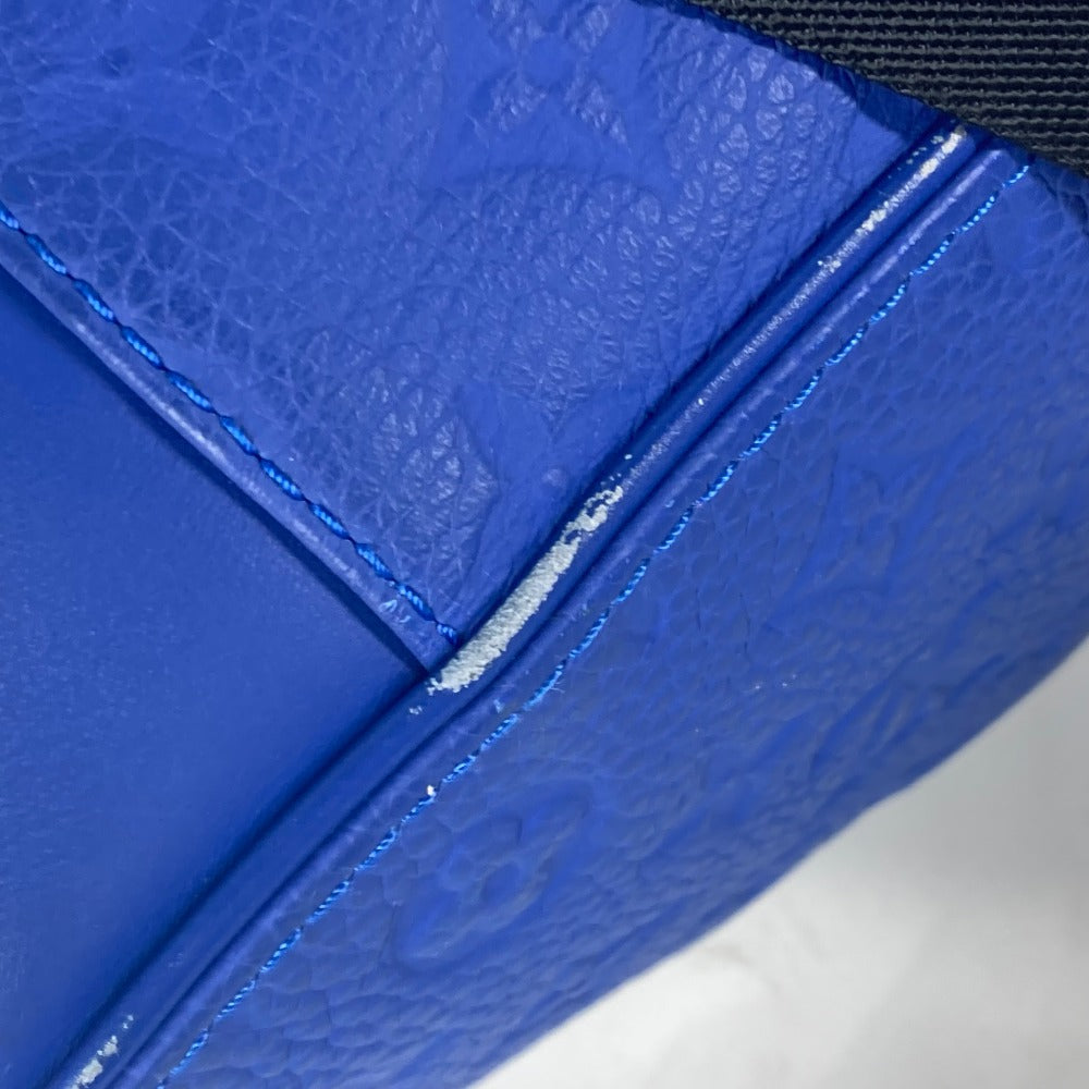 LOUIS VUITTON Backpack M23189 Taurillon Clemence Leather blue Monogram Taurillon Clemence Christopher MM mens Used