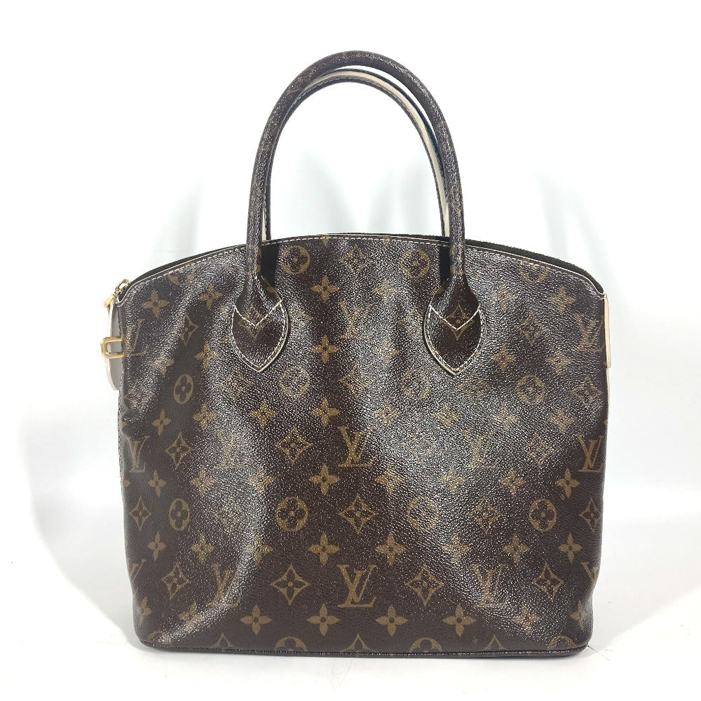 LOUIS VUITTON Handbag M40597 , shiny monogram canvas Brown Shiny monogram LockitPM