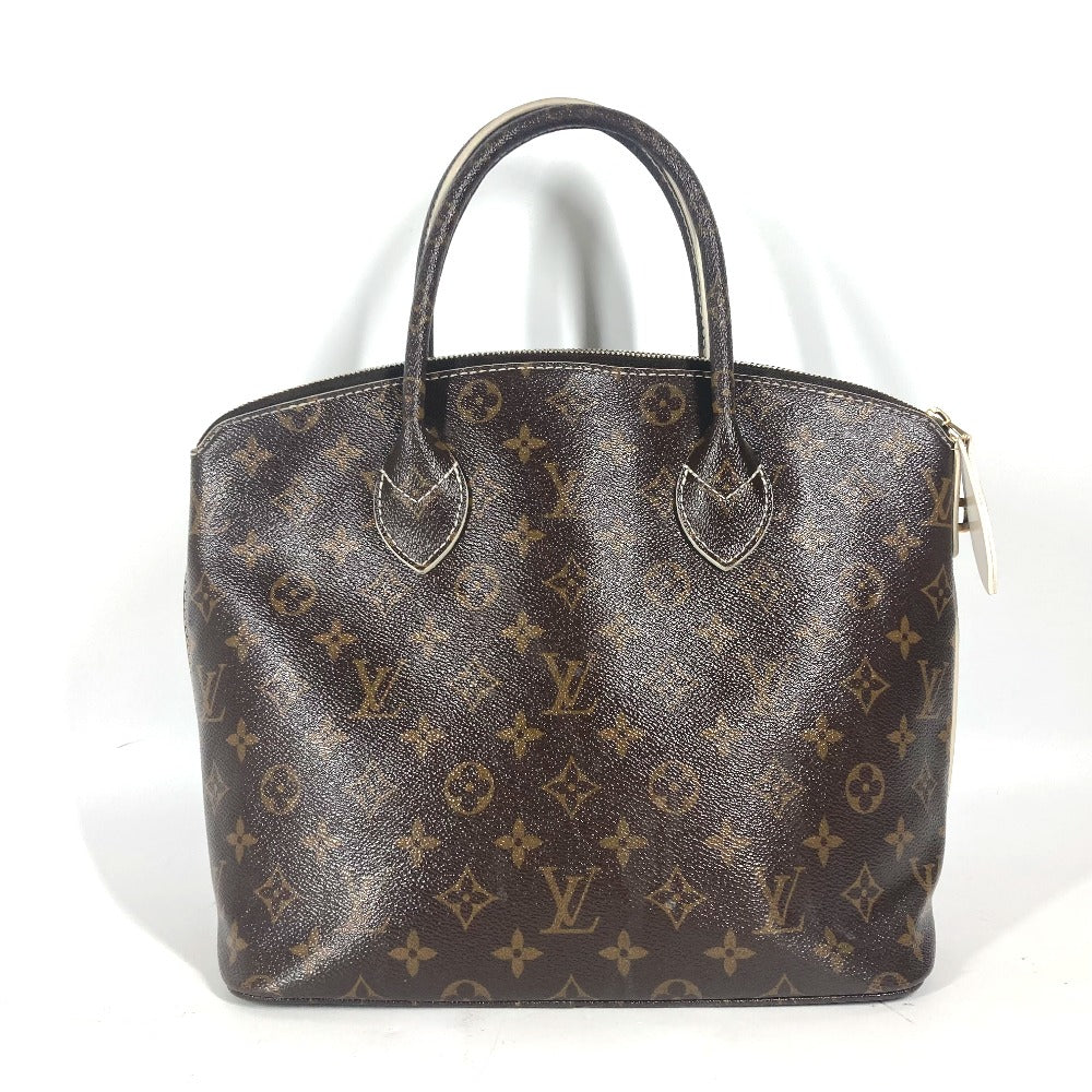 LOUIS VUITTON Handbag M40597 , shiny monogram canvas Brown Shiny monogram LockitPM