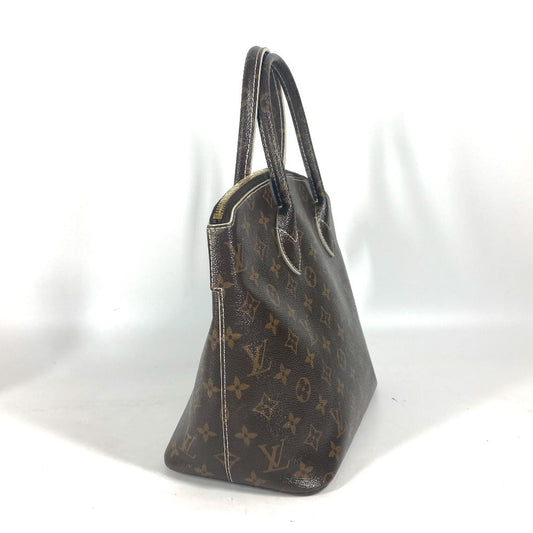 LOUIS VUITTON Handbag M40597 , shiny monogram canvas Brown Shiny monogram LockitPM
