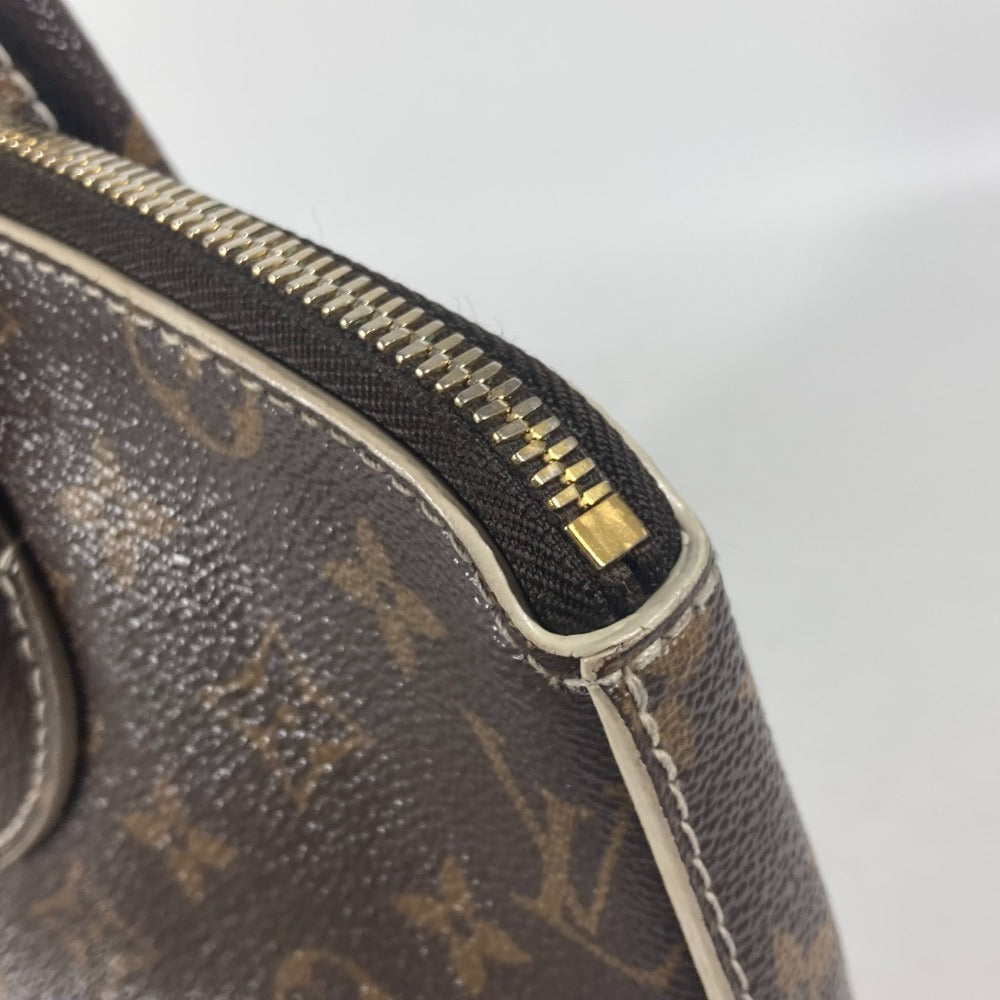 LOUIS VUITTON Handbag M40597 , shiny monogram canvas Brown Shiny monogram LockitPM