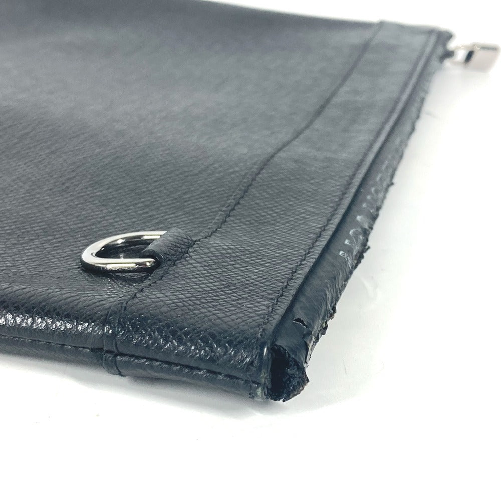 LOUIS VUITTON Clutch bag M30086 Taiga Leather black Taiga Pochette Apollo