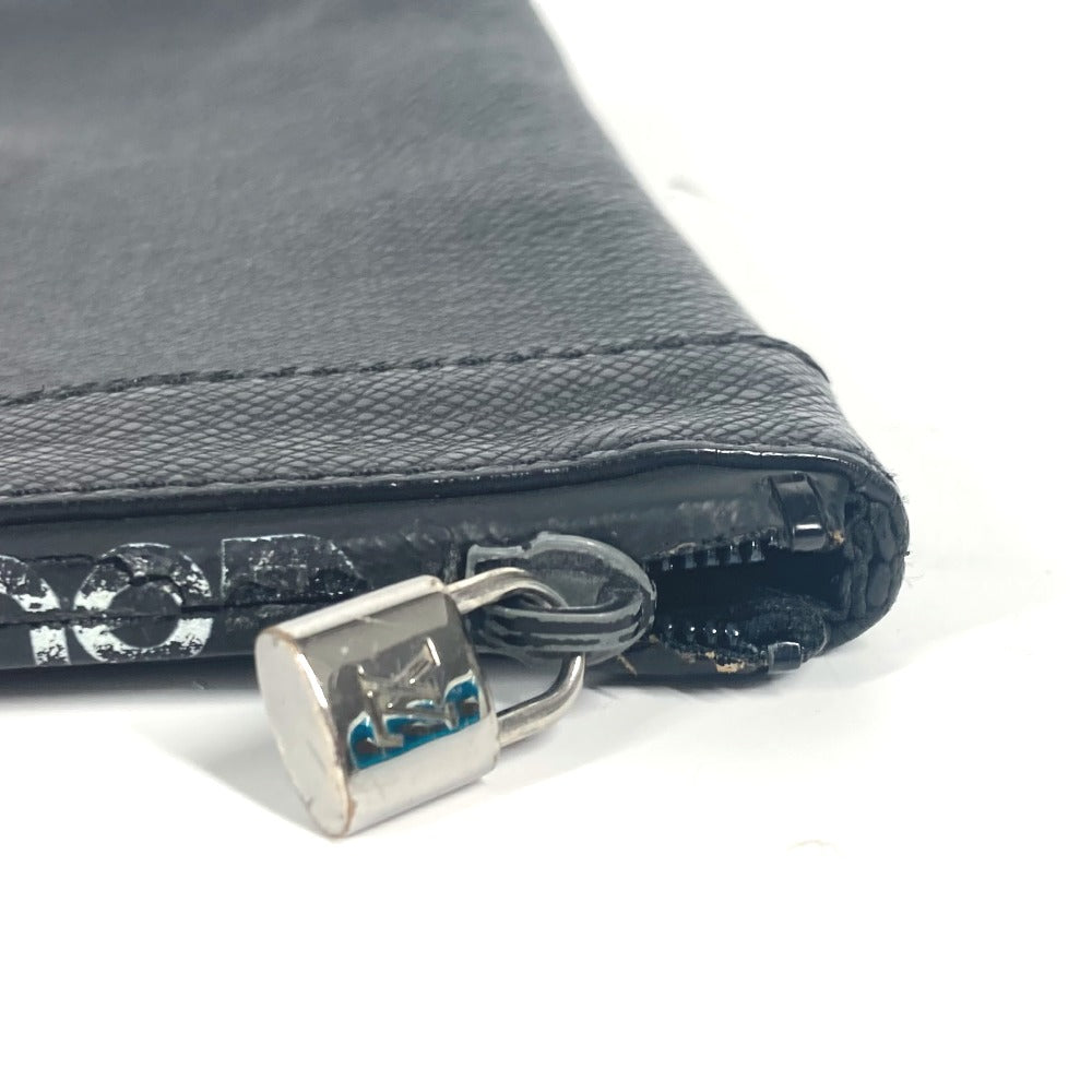 LOUIS VUITTON Clutch bag M30086 Taiga Leather black Taiga Pochette Apollo