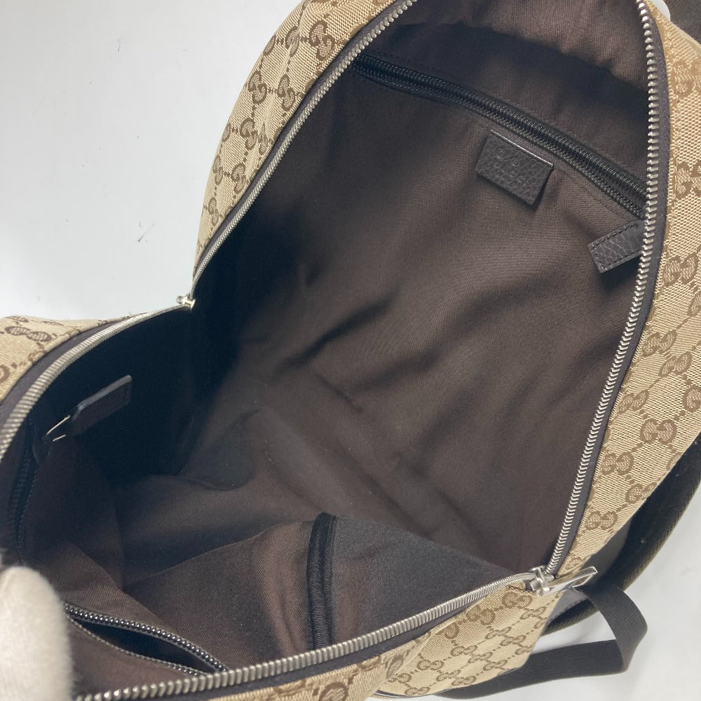 GUCCI Backpack 449906 GG canvas / leather beige GG Backpack