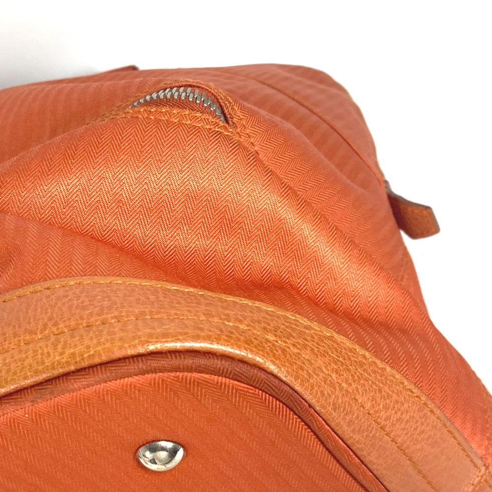 HERMES Boston Duffel bag Towal chevron Orange Sports 2WAY Bag Shoulder Bag Sac de Golf 47
