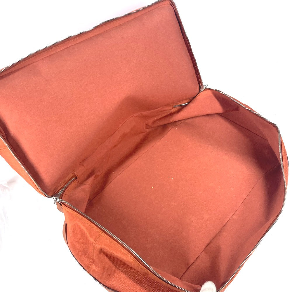 HERMES Boston Duffel bag Towal chevron Orange Sports 2WAY Bag Shoulder Bag Sac de Golf 47