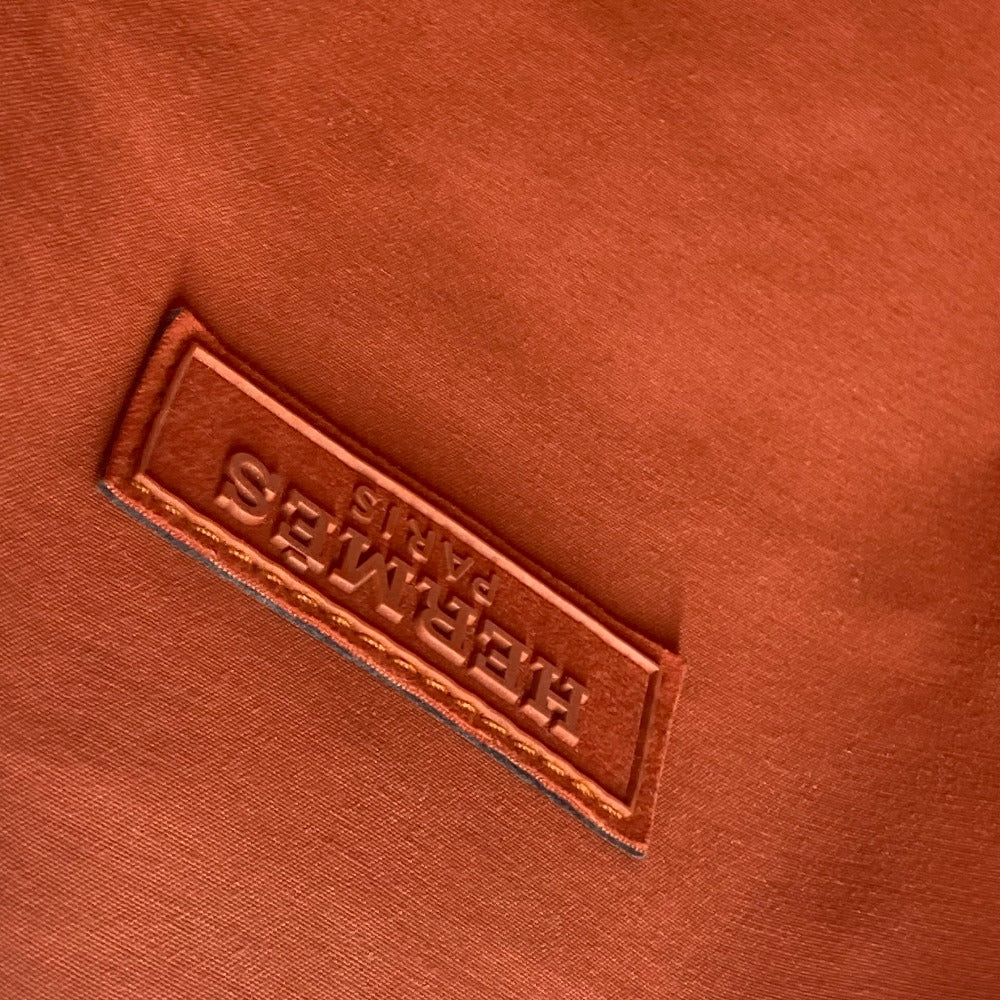 HERMES Boston Duffel bag Towal chevron Orange Sports 2WAY Bag Shoulder Bag Sac de Golf 47