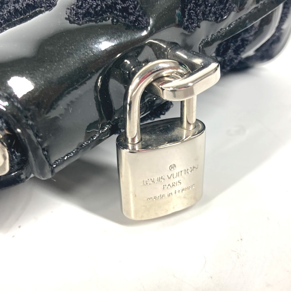LOUIS VUITTON Handbag M40770 Patent leather black Monogram Vernis LockitBB Booklet