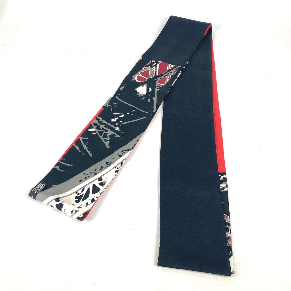 HERMES scarf silk Red Maxi Twilly Twilly
