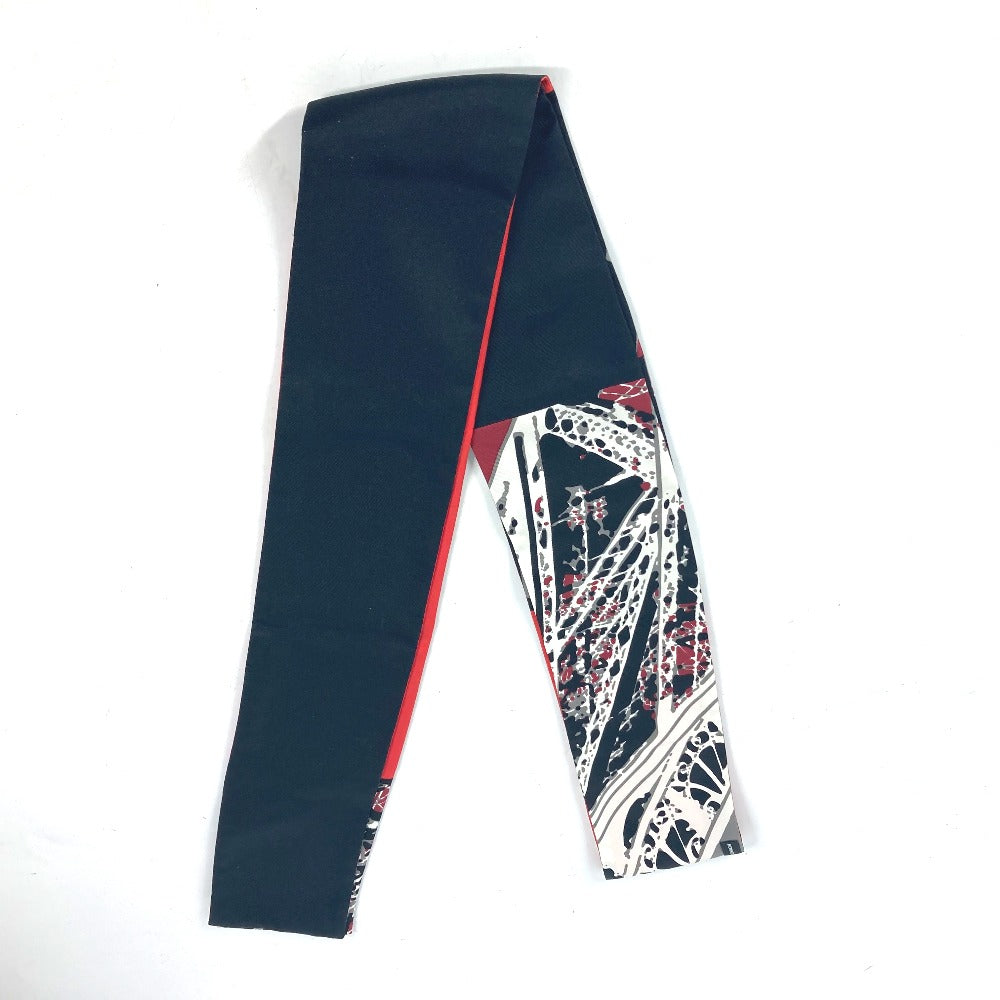 HERMES scarf silk Red Maxi Twilly Twilly