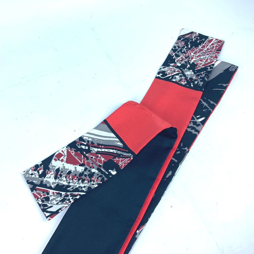 HERMES scarf silk Red Maxi Twilly Twilly