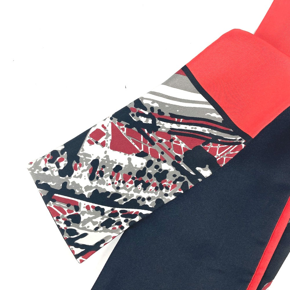HERMES scarf silk Red Maxi Twilly Twilly