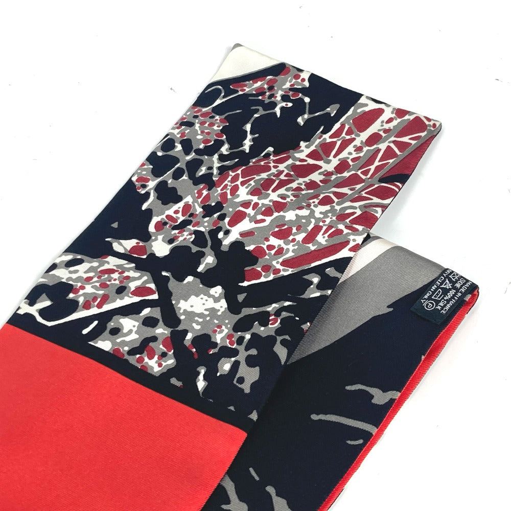 HERMES scarf silk Red Maxi Twilly Twilly