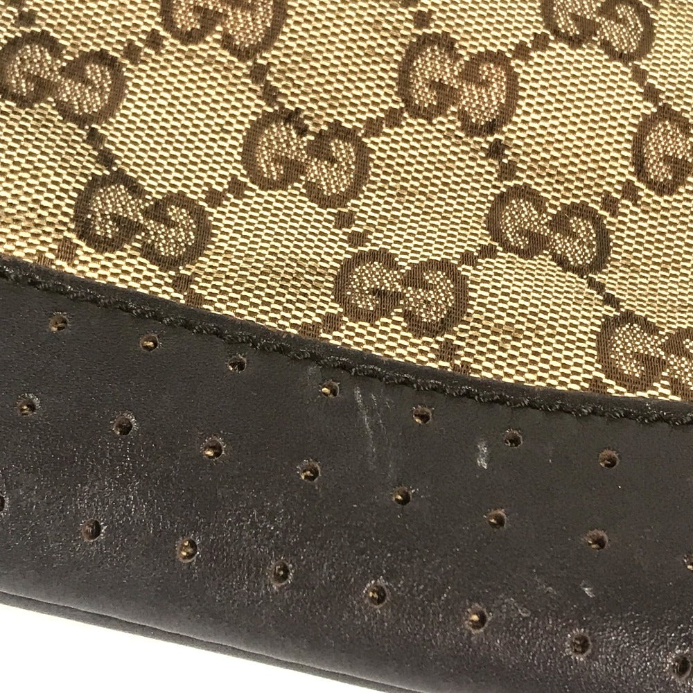 GUCCI Shoulder Bag 145857 GG canvas / leather beige GG