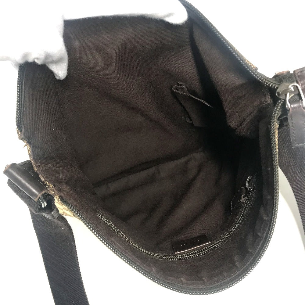GUCCI Shoulder Bag 145857 GG canvas / leather beige GG