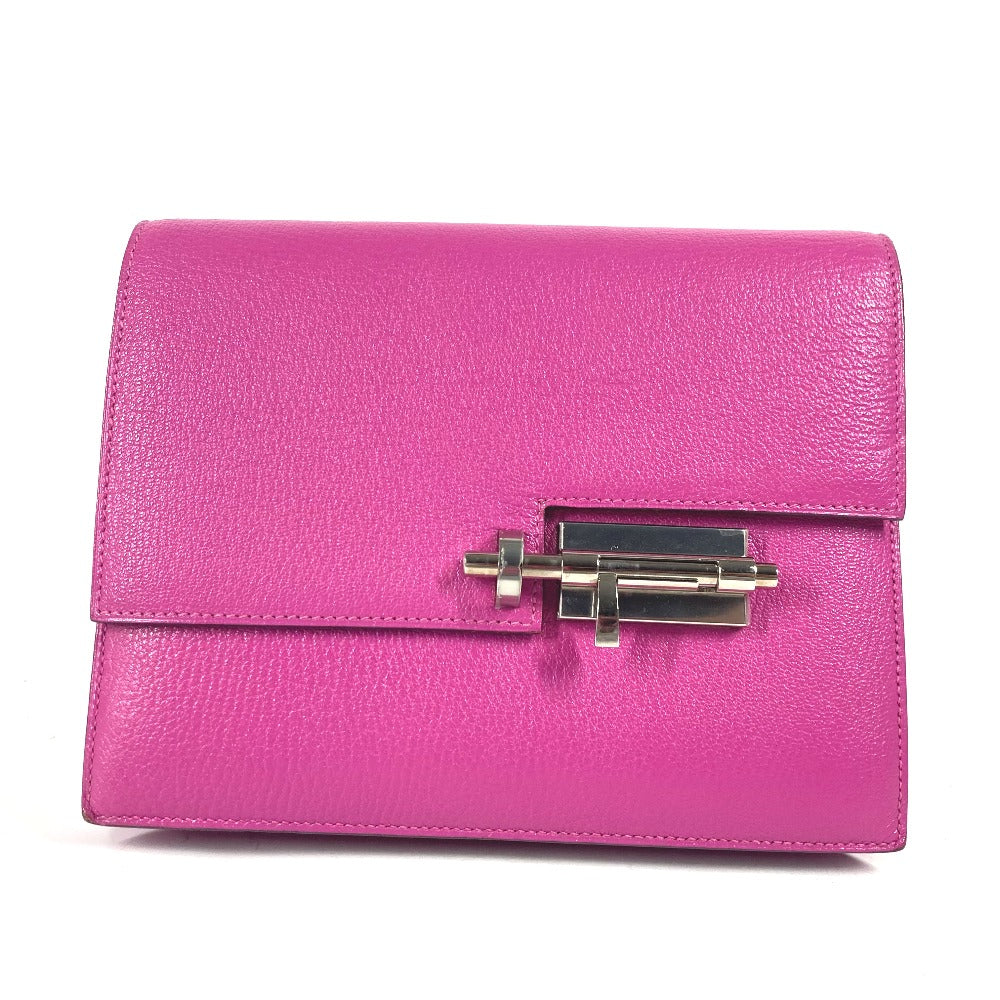 HERMES Clutch bag Shave purple Veru