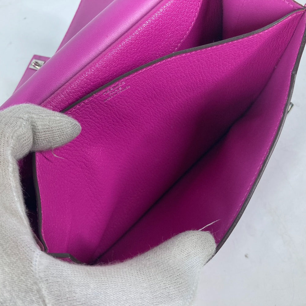 HERMES Clutch bag Shave purple Veru