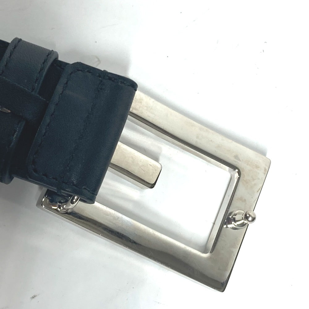 GUCCI belt 550106 leather black Sequin GG logo crystal
