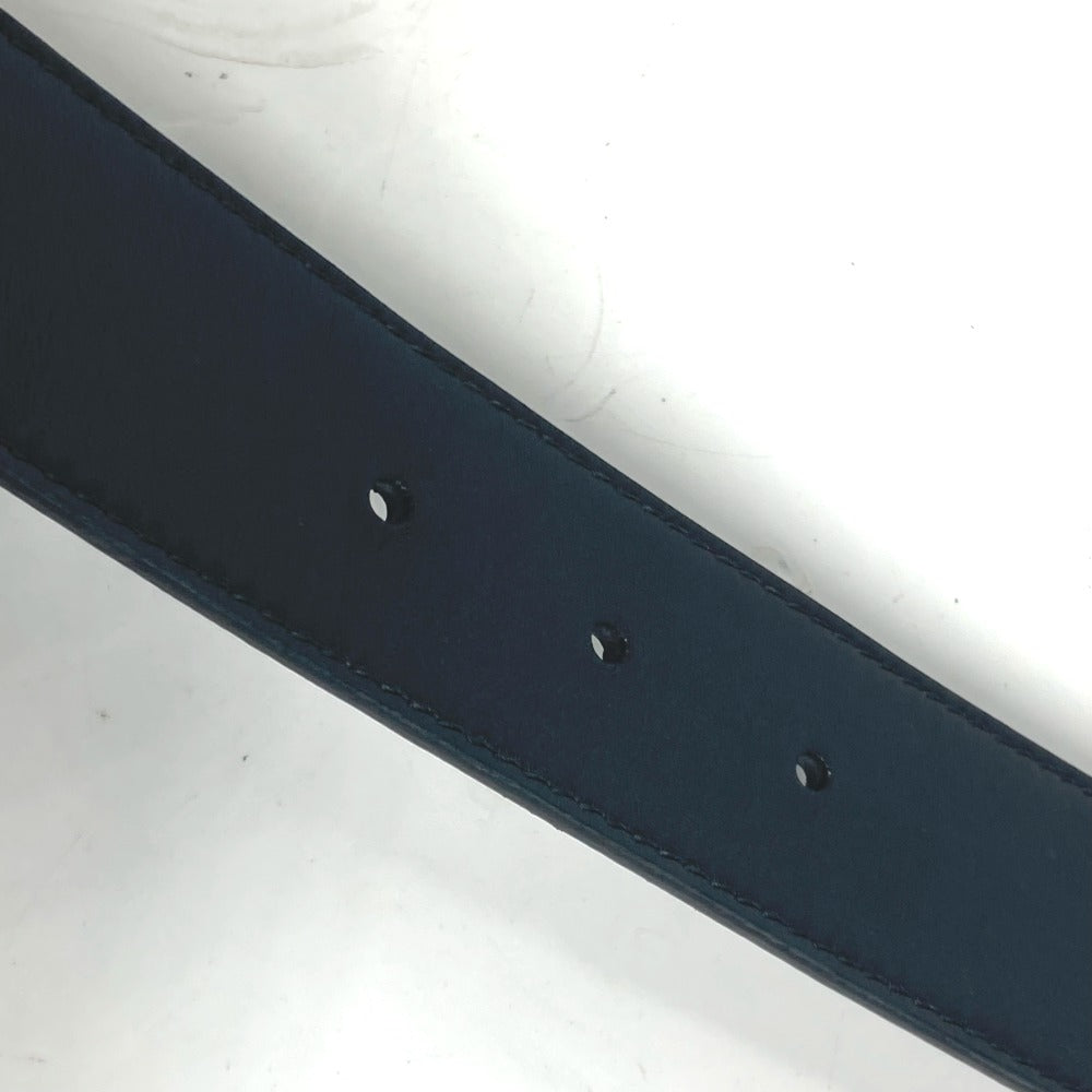 GUCCI belt 550106 leather black Sequin GG logo crystal