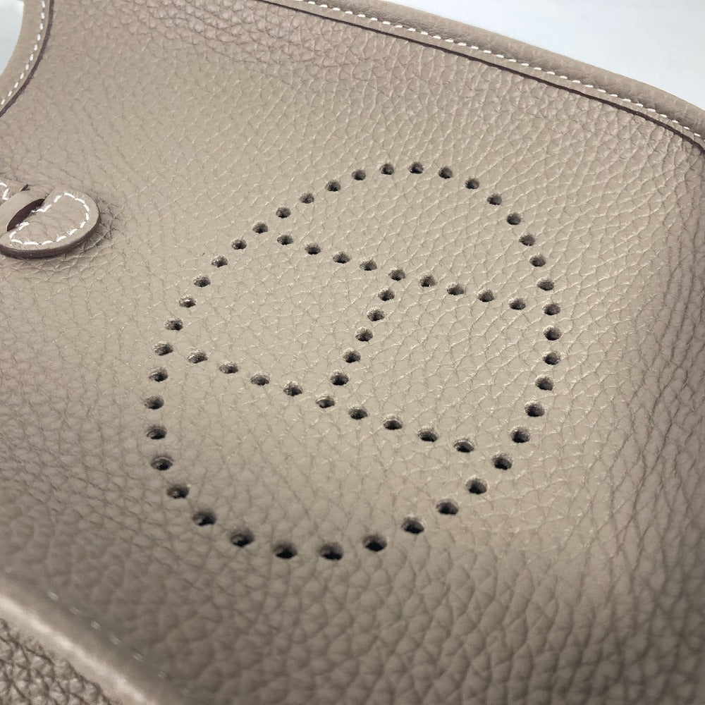 HERMES Shoulder Bag Taurillon Clemence Navy Evelyn TPM Amazone