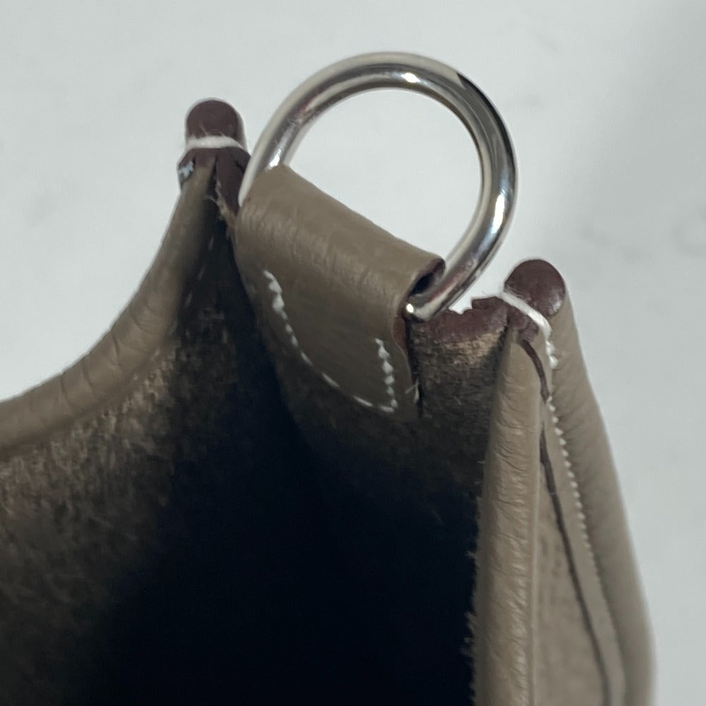 HERMES Shoulder Bag Taurillon Clemence Navy Evelyn TPM Amazone