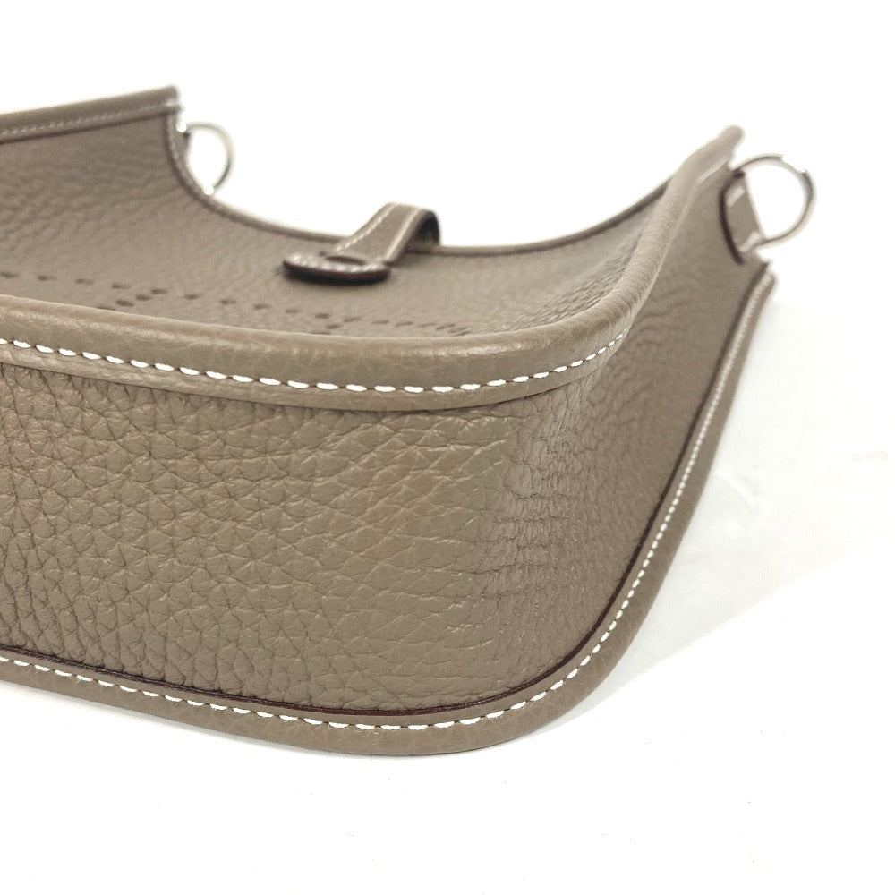 HERMES Shoulder Bag Taurillon Clemence Navy Evelyn TPM Amazone