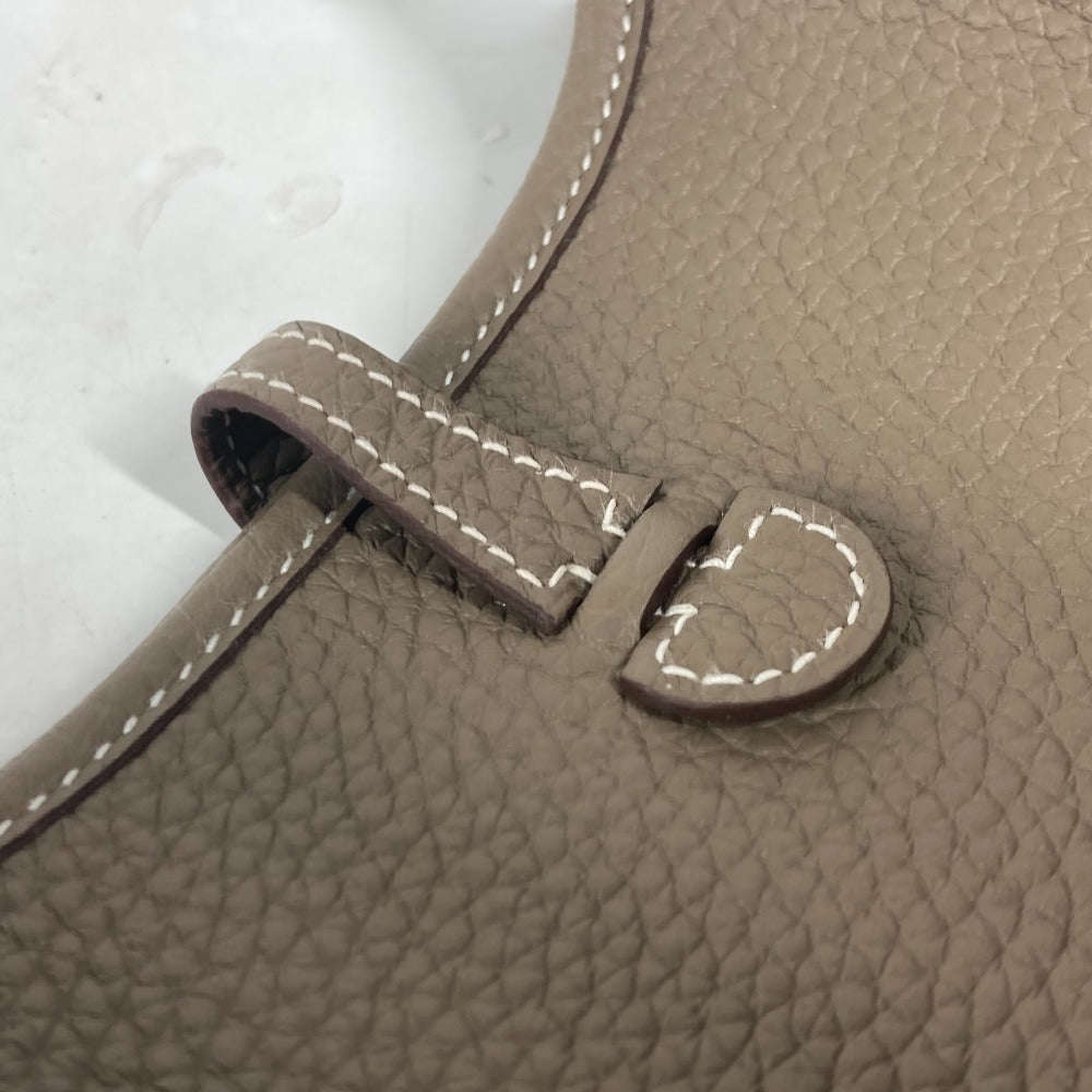 HERMES Shoulder Bag Taurillon Clemence Navy Evelyn TPM Amazone