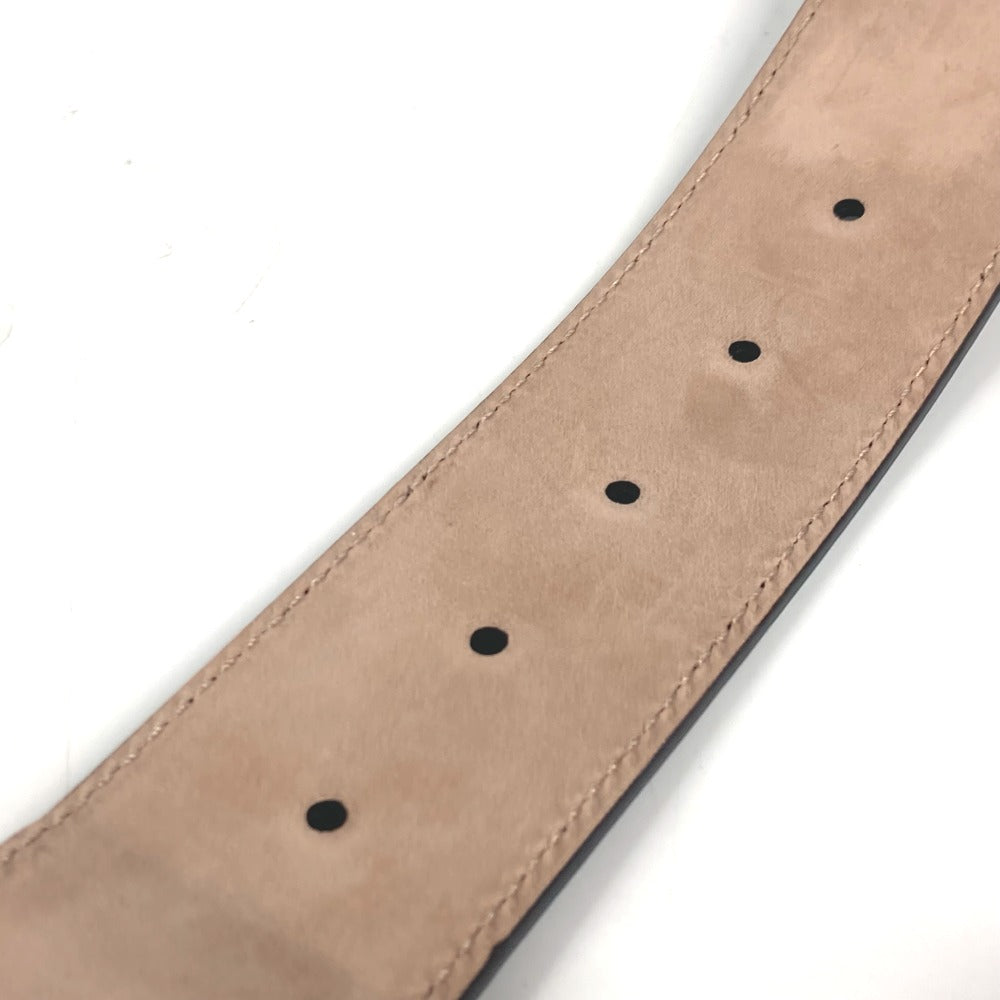 GUCCI belt 411924 Leather / canvas Navy GG interlocking G 75