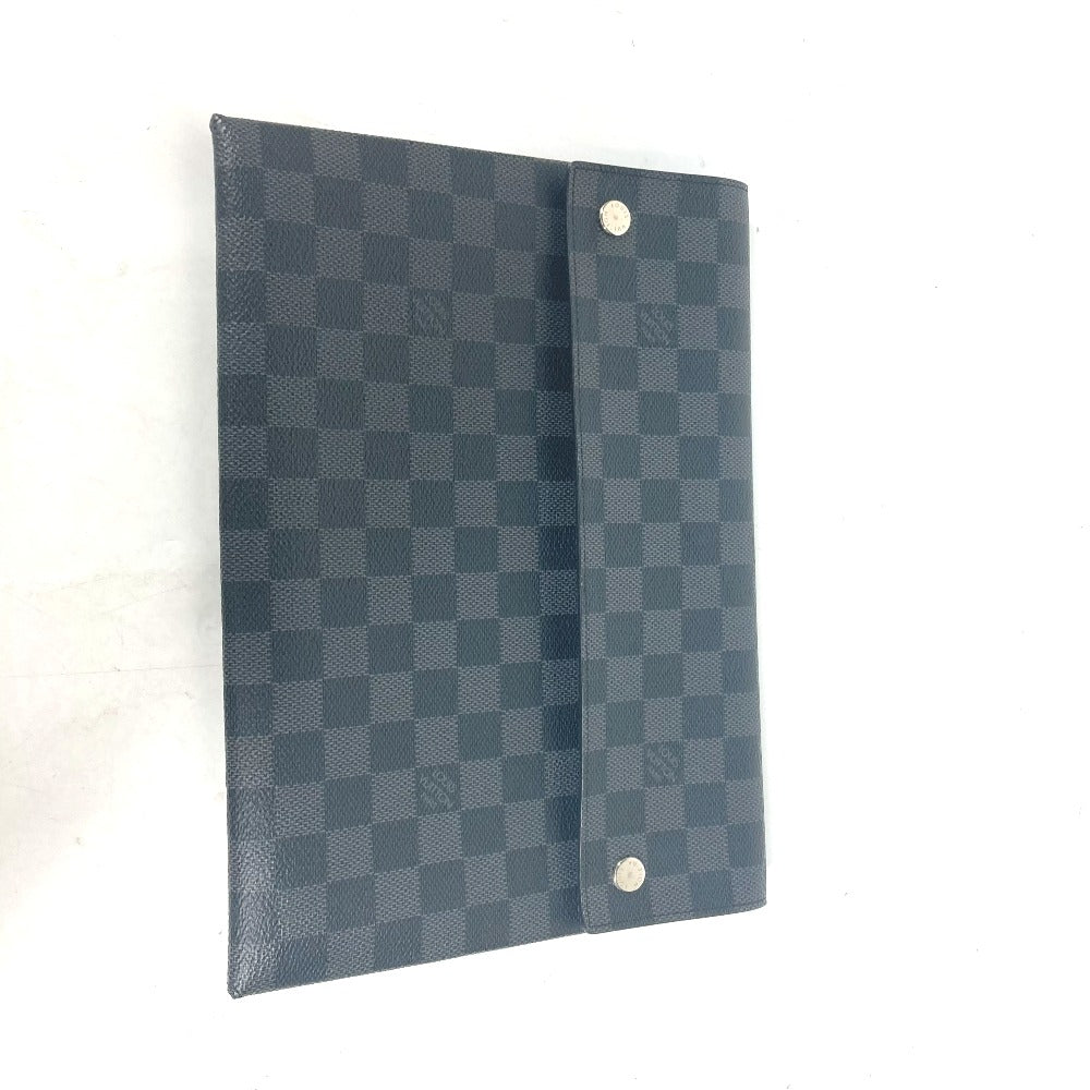 LOUIS VUITTON Clutch bag Damier Grafitto Canvas black Damier Grafitte Alpha triple pouch