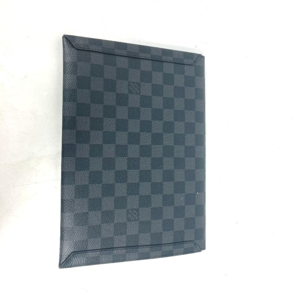 LOUIS VUITTON Clutch bag Damier Grafitto Canvas black Damier Grafitte Alpha triple pouch