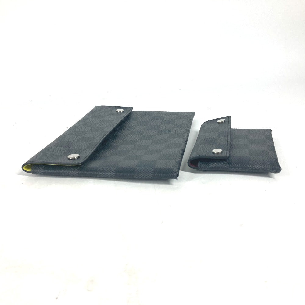 LOUIS VUITTON Clutch bag Damier Grafitto Canvas black Damier Grafitte Alpha triple pouch