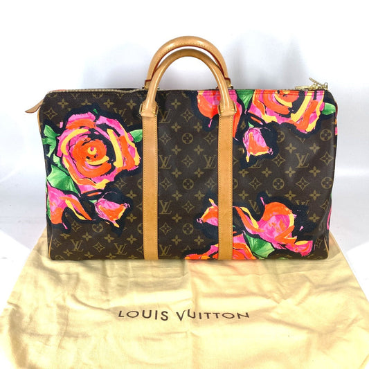 LOUIS VUITTON Boston Duffel bag M48605 Monogram canvas Brown Monogram Rose Keepall 50