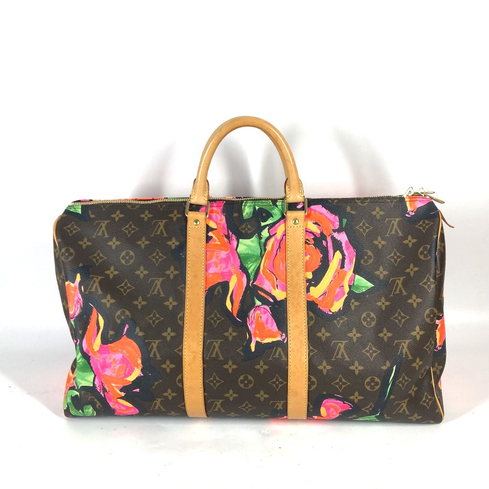 LOUIS VUITTON Boston Duffel bag M48605 Monogram canvas Brown Monogram Rose Keepall 50