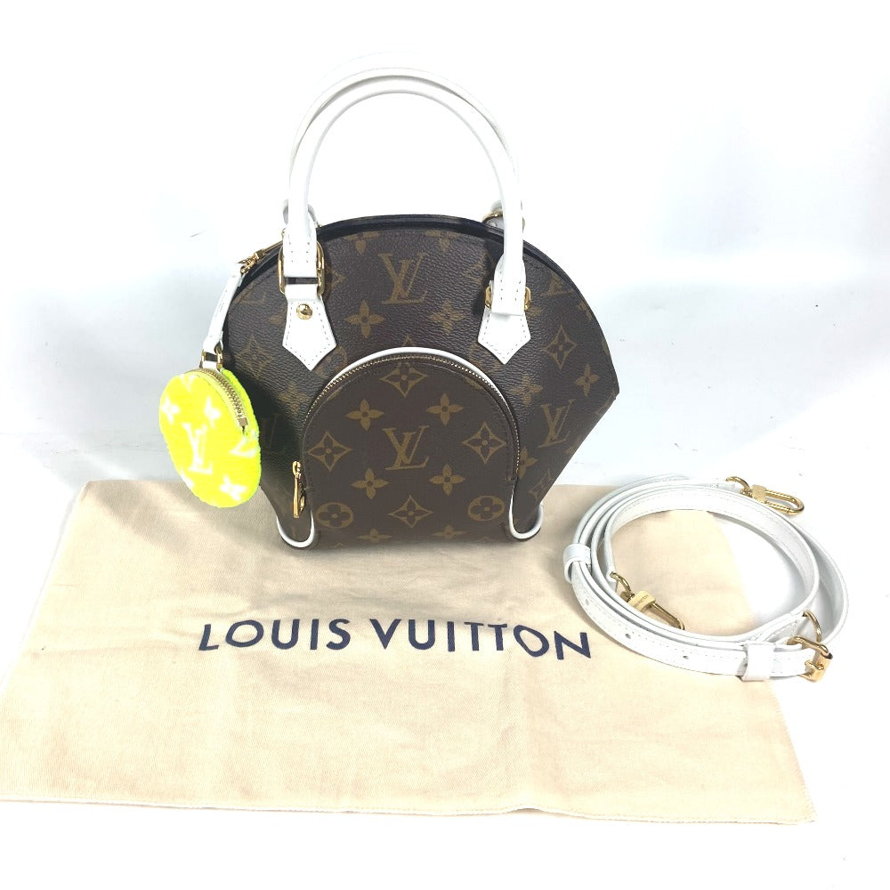LOUIS VUITTON Handbag M20752 Monogram Vernis, Leather Brown Monogram LV Match Ellipse MM