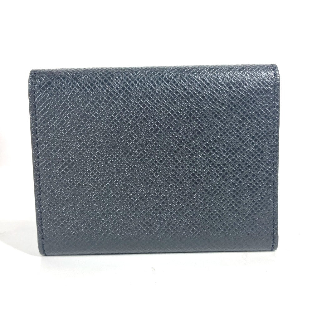 LOUIS VUITTON Card Case M64595 Taiga Leather black Taiga Card Case Envelope Carte de Visite NM