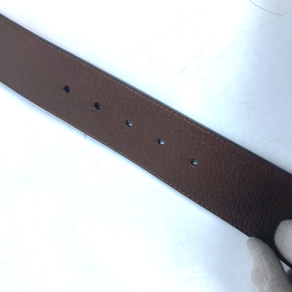 LOUIS VUITTON belt leather Brown 36