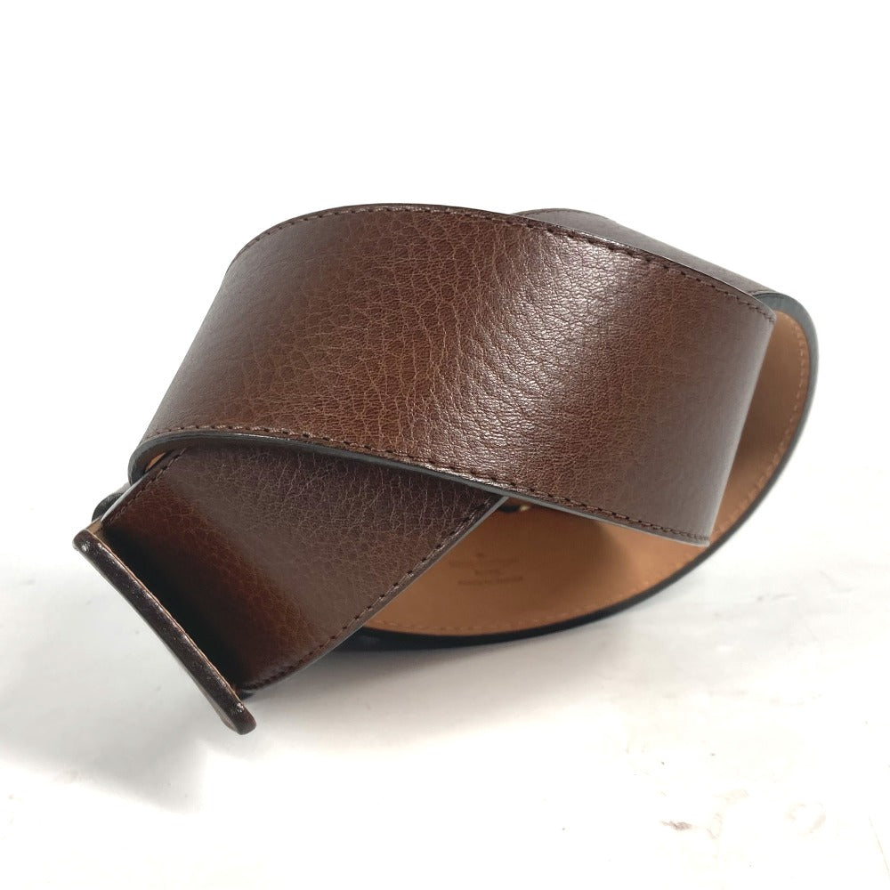 LOUIS VUITTON belt leather Brown 36